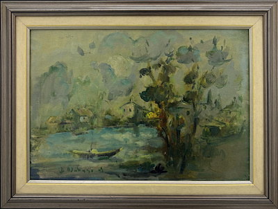 Bahattin Odabaşı imzalı tablo — Yağlı Boya, 40×50 cm, 13.000 TL müzayede satışı