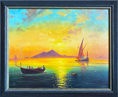 Agop Egoyan imzalı tablo — Yağlı Boya, 40×50 cm, 22.500 TL müzayede satışı