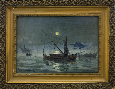 Şerif Renkgörür imzalı tablo — Yağlı Boya, 20×29 cm, 19.000 TL müzayede satışı