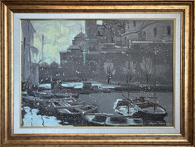 Hasan Taşdemir imzalı tablo — Yağlı Boya, 45×65 cm, 10.000 TL müzayede satışı