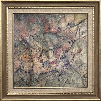 Memiş Aslan imzalı tablo — Yağlı Boya, 35×35 cm, 6.500 TL müzayede satışı