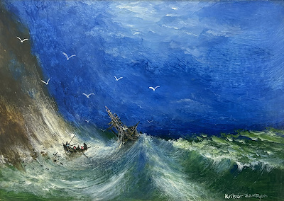 Krikor Zarifyan imzalı tablo — Yağlı Boya, 25×35 cm, 19.000 TL müzayede satışı