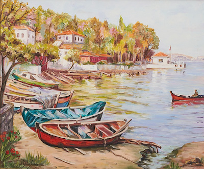 Yılmaz Kulaş imzalı tablo — Yağlı Boya, 60×60 cm, 5.000 TL müzayede satışı