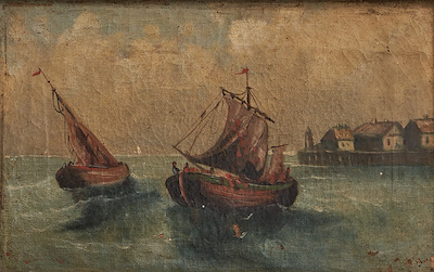 T.tomaidis imzalı tablo — Yağlı Boya, 20×33 cm, 4.000 TL müzayede satışı