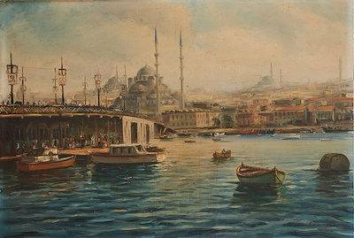 Serdar Samancıoğlu imzalı tablo — Yağlı Boya, 55×80 cm, 18.000 TL müzayede satışı