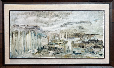 Necdet Kalay imzalı tablo — Yağlı Boya, 50×100 cm, 250.000 TL müzayede satışı