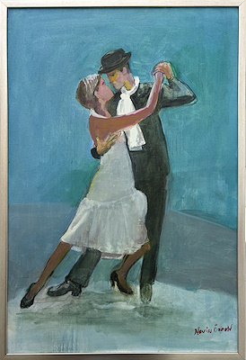 Nevin Özeren imzalı tablo — Yağlı Boya, 90×60 cm, 5.000 TL müzayede satışı