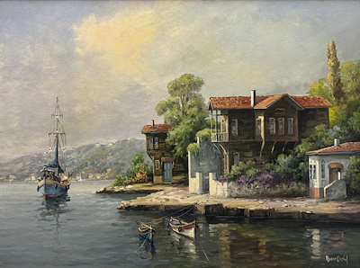 Murat Ersin imzalı tablo — Yağlı Boya, 60×80 cm, 12.000 TL müzayede satışı