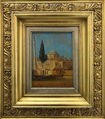 Agop Egoyan imzalı tablo — Yağlı Boya, 22×16 cm, 20.000 TL müzayede satışı