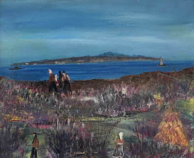 Habib Gerez imzalı tablo — Yağlı Boya, 40×50 cm, 12.000 TL müzayede satışı