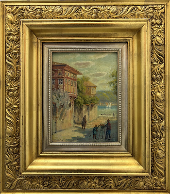 Agop Egoyan imzalı tablo — Yağlı Boya, 22×16 cm, 20.000 TL müzayede satışı