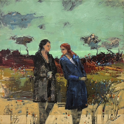 Orhan Zafer imzalı tablo — Akrilik Boya, 40×40 cm, 9.000 TL müzayede satışı
