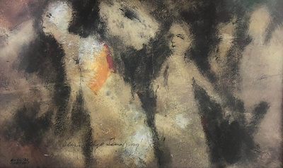Oktay Bozkurt imzalı tablo — Yağlı Boya, 20×32 cm, 8.000 TL müzayede satışı