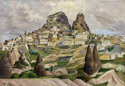 Mustafa Kemal Gözen imzalı tablo — Yağlı Boya, 33×47 cm, 10.000 TL müzayede satışı