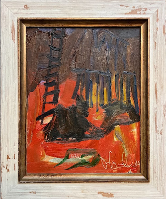 Orhan Benli imzalı tablo — Yağlı Boya, 32×42 cm, 10.000 TL müzayede satışı