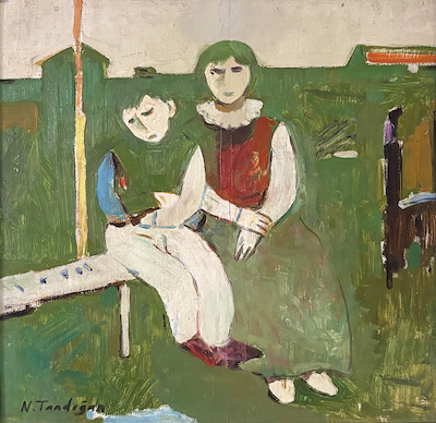 Nihat Tandoğan imzalı tablo — Yağlı Boya, 35×35 cm, 22.500 TL müzayede satışı