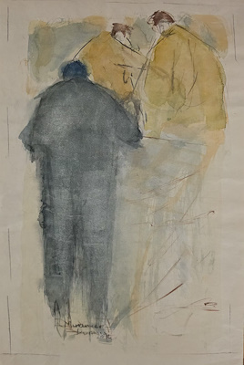 Muhammer Durmuş imzalı tablo — Sulu Boya, 44×31 cm, 4.000 TL müzayede satışı