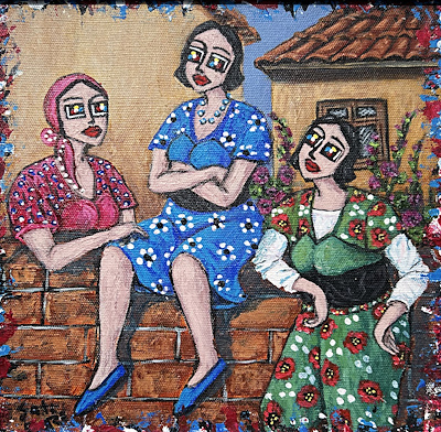 Satı Sakınmaz imzalı tablo — Akrilik Boya, 25×25 cm, 4.000 TL müzayede satışı