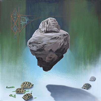 Adem Kipçak imzalı tablo — Akrilik Boya, 50×50 cm, 37.500 TL müzayede satışı