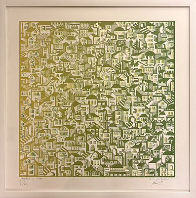 Anna Saifulina imzalı tablo — Baskı, 60×60 cm, 6.000 TL müzayede satışı