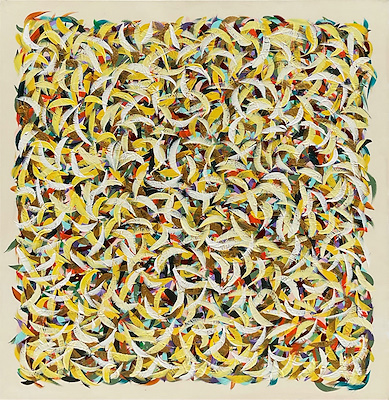 Emine Durak imzalı tablo — Akrilik Boya, 100×100 cm, 20.000 TL müzayede satışı