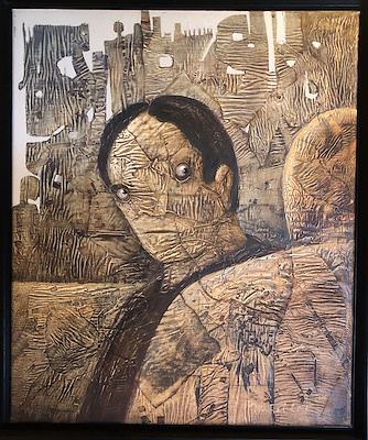 İsmet Efe imzalı tablo — Karışık Teknik, 60×50 cm, 50.000 TL müzayede satışı
