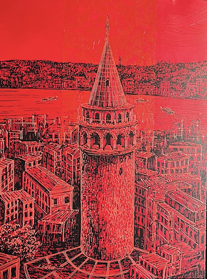 Javad Gaffari imzalı tablo — Akrilik Boya, 115×85 cm, 13.000 TL müzayede satışı