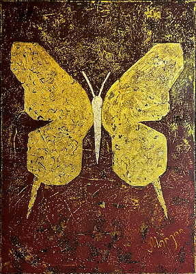 Cornelia Morgan imzalı tablo — Karışık Teknik, 70×50 cm, 12.000 TL müzayede satışı