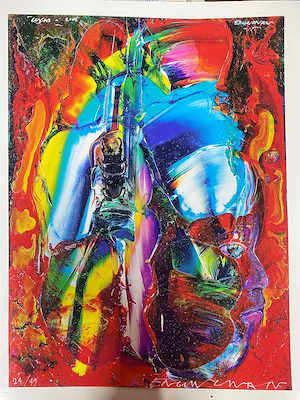 İlyas Ergin İnan imzalı tablo — Baskı, 53×40 cm, 12.000 TL müzayede satışı
