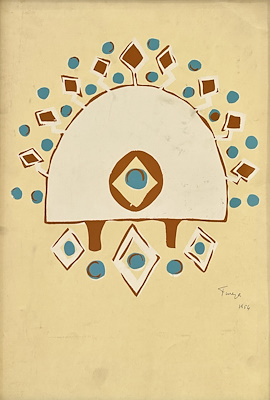 Füreya Koral imzalı tablo — Serigrafi, 54×34 cm, 25.000 TL müzayede satışı