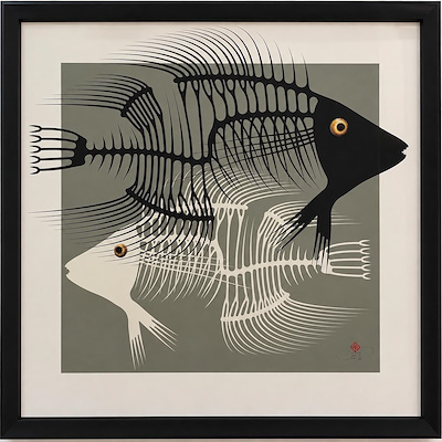 Gökhan Okur imzalı tablo — Baskı, 70×70 cm, 15.000 TL müzayede satışı