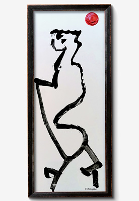 Evren Uysal imzalı tablo — Akrilik Boya, 64×27 cm, 18.000 TL müzayede satışı