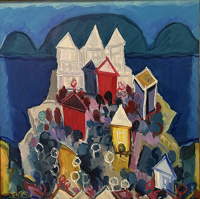 Adnan Turani imzalı tablo — Yağlı Boya, 70×70 cm, 275.000 TL müzayede satışı