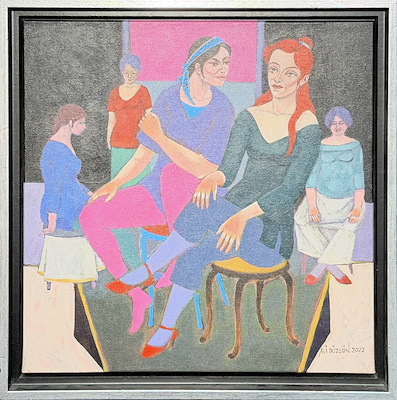 Ali Düzgün imzalı tablo — Yağlı Boya, 40×40 cm, 10.000 TL müzayede satışı