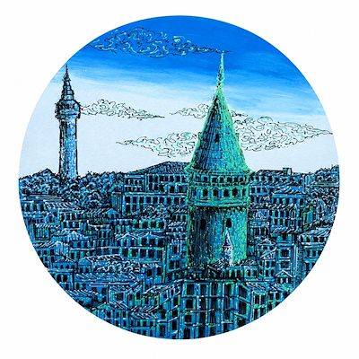 Javad Ghaffari R:60 imzalı tablo — Akrilik Boya, 3.250 TL müzayede satışı