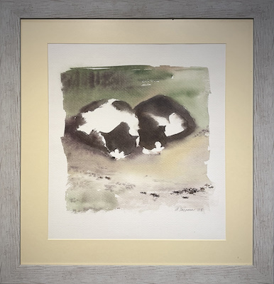 A.taşpınar imzalı tablo — Sulu Boya, 40×50 cm, 3.250 TL müzayede satışı