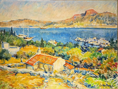 Cevdet Batur imzalı tablo — Yağlı Boya, 40×50 cm, 40.000 TL müzayede satışı