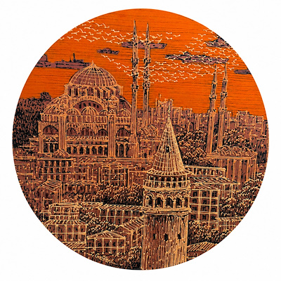 Javad Ghaffari R:60 imzalı tablo — Akrilik Boya, 3.250 TL müzayede satışı