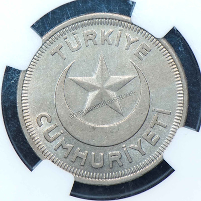 NGC SERTİFİKALI-10 Kuruş 1937 (25,5mm, 6gr Bakır/Nikel) KM#863