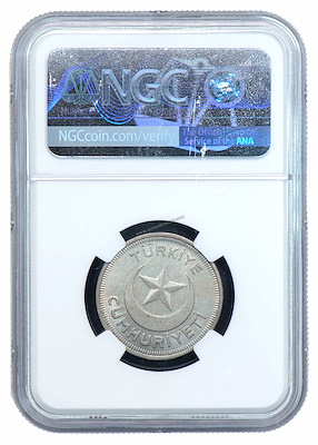 NGC SERTİFİKALI-10 Kuruş 1937 (25,5mm, 6gr Bakır/Nikel) KM#863