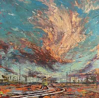 Onur Arıkan imzalı tablo — Yağlı Boya, 40×40 cm, 26.000 TL müzayede satışı