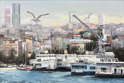 İlhan Aydan imzalı tablo — Yağlı Boya, 40×60 cm, 30.000 TL müzayede satışı