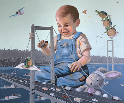 Fatih Sağlam imzalı tablo — Yağlı Boya, 120×100 cm, 55.000 TL müzayede satışı