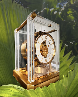 x 24 -ölç: Saati Masa Clock Table Atmos LeCoultre Jaeger ゴールド Atmos機械式置時計 専用Jaeger-leCoultre 19 15 x インテリア時計