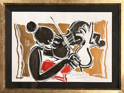 ADNAN TURANİ-Kağıt üzeri karışık teknik, 50x70 cm, 2011