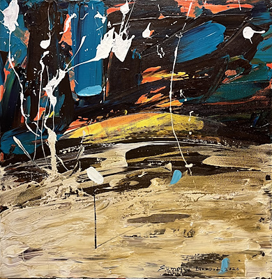 Sümeyye Bozkurt imzalı tablo — Akrilik Boya, 50×50 cm, 7.000 TL müzayede satışı