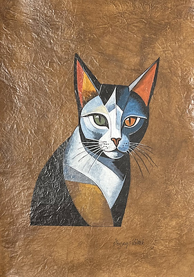 Zeynep Yütek imzalı tablo — Akrilik Boya, 46×32 cm, 3.500 TL müzayede satışı