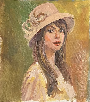 Alexsandr Uglov imzalı tablo — Yağlı Boya, 24×23 cm, 4.250 TL müzayede satışı