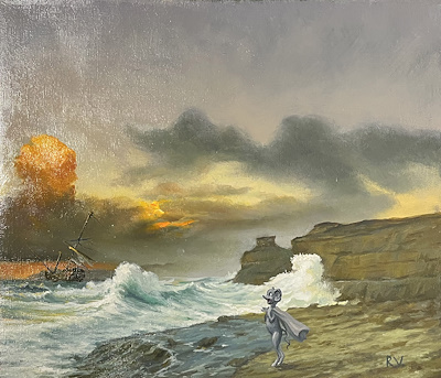 Victor Rybachuk imzalı tablo — Yağlı Boya, 33×39 cm, 4.000 TL müzayede satışı