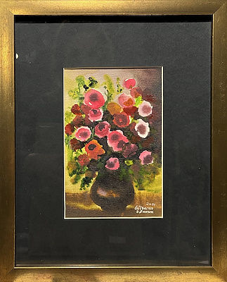 Gülseren Sönmez imzalı tablo — Sulu Boya, 20×13 cm, 2.250 TL müzayede satışı
